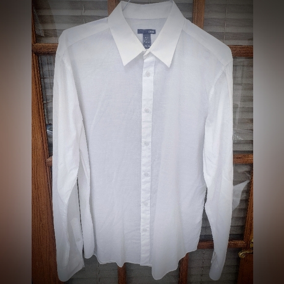 H&M Other - Brand New H&M Men's XL Collared White Button-Down, Light Summer Shirt NWOT